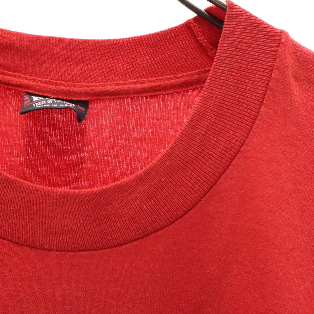 FRUIT OF THE LOOM フルーツオブザルーム 90s USA製 半袖 シングルステッチ オールド Tシャツ XL レッド BEST メンズ