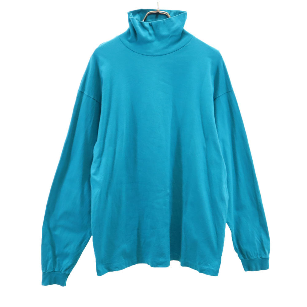 FRUIT OF THE LOOM フルーツオブザルーム 90s USA製 オールド 長袖 ハイネック Tシャツ XL グリーン系 ロンT メンズ