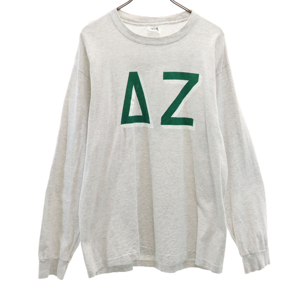 anvil アンヴィル 90s USA製 オールド 長袖 シングルステッチ Tシャツ XL グレー ロンT メンズ