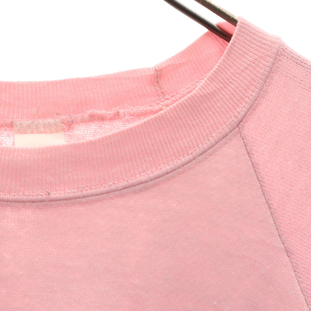 OLD オールド 80s 90s USA製 長袖 スウェット トレーナー S ピンク レディース