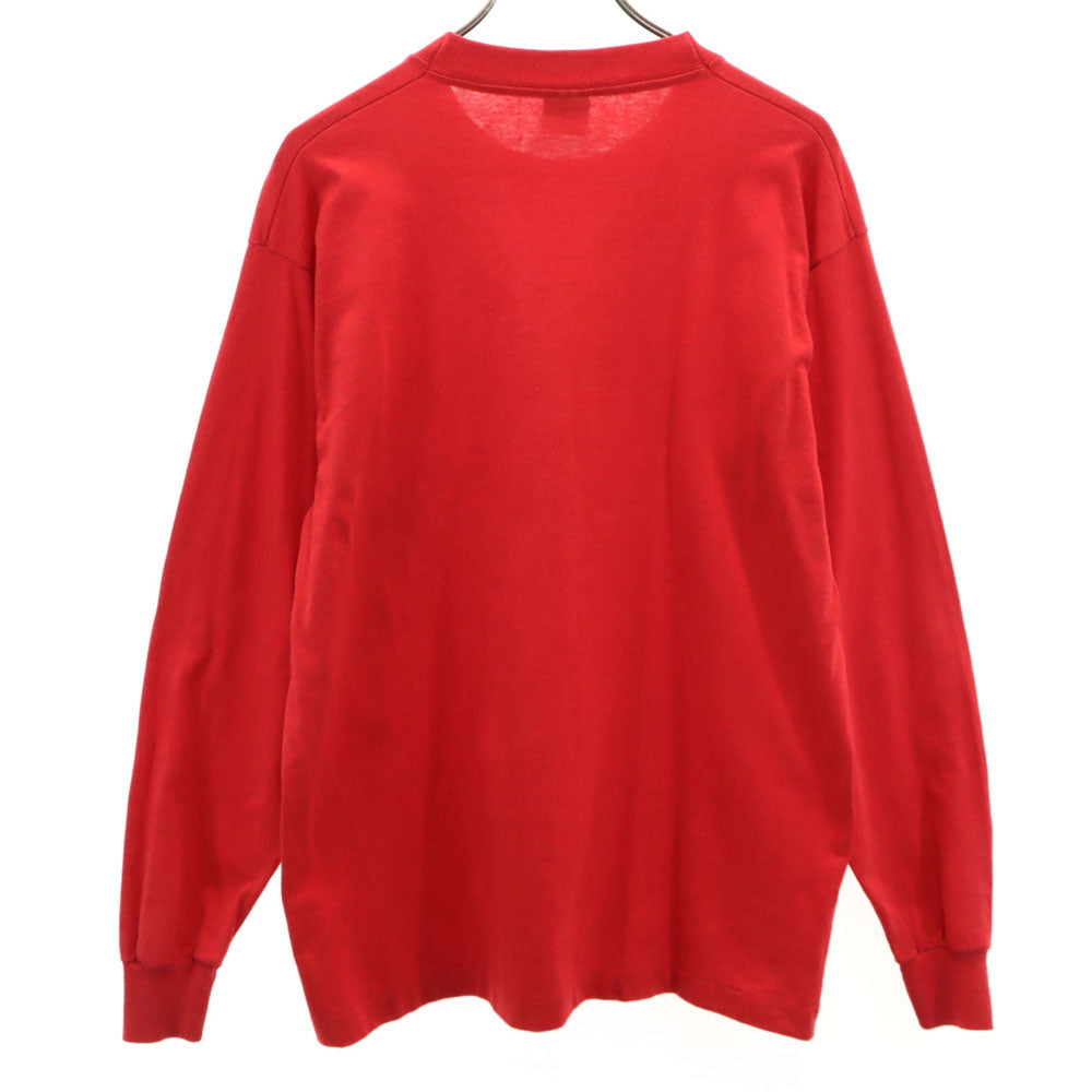 FRUIT OF THE LOOM フルーツオブザルーム 90s USA製 オールド 長袖 シングルステッチ Tシャツ L レッド BEST ロンT メンズ