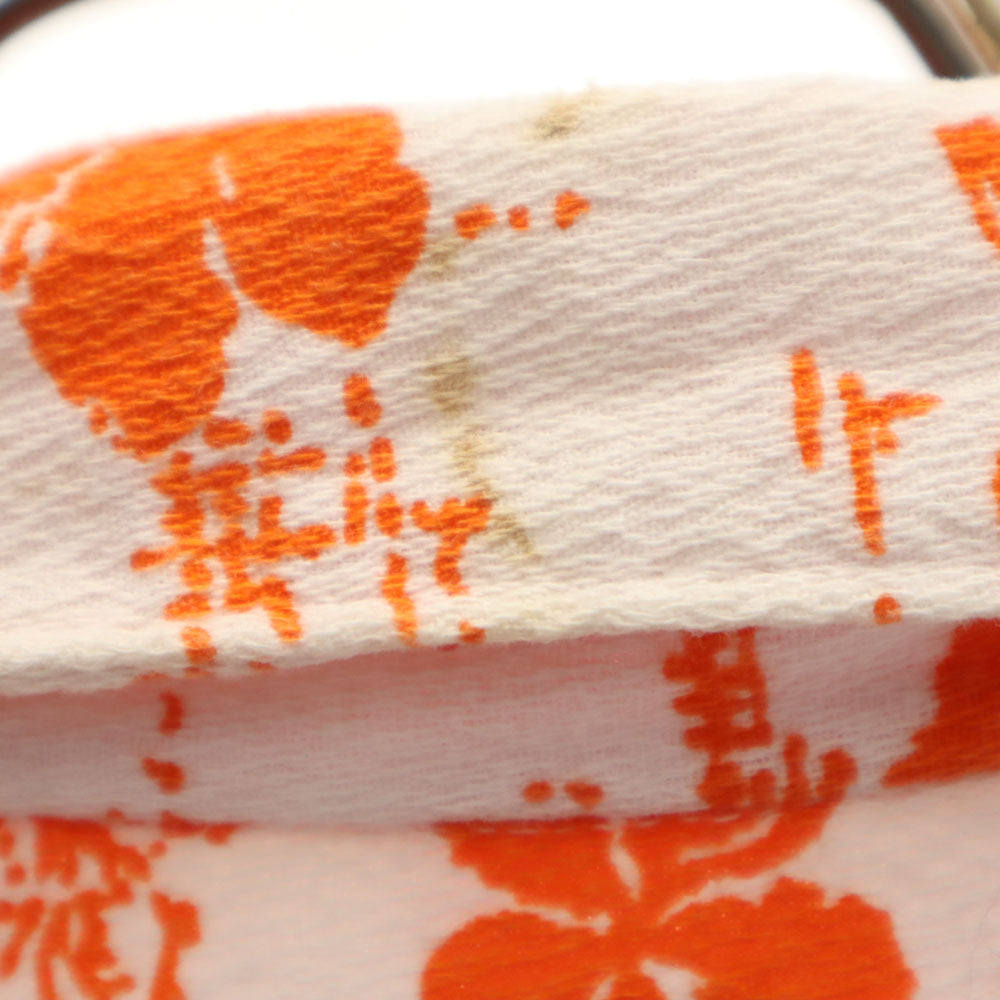 メイドインハワイ 70s ヴィンテージ 半袖 オープンカラー 開襟 アロハシャツ M オレンジ 他 メンズ