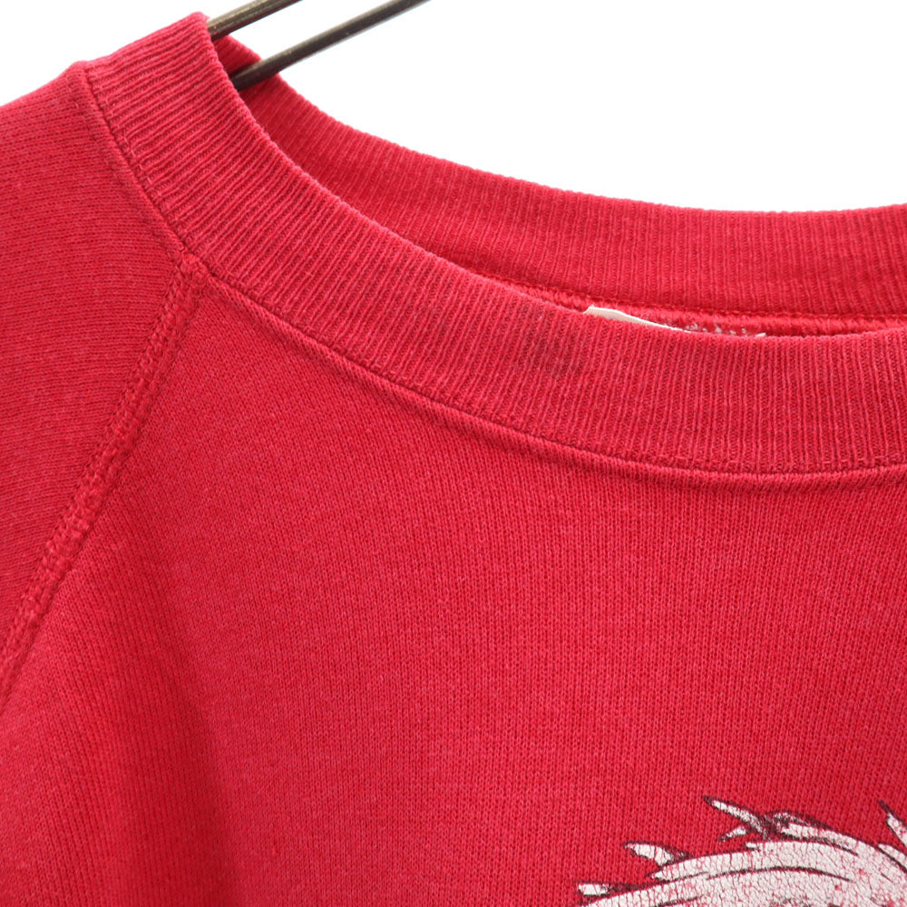 Hanes ヘインズ 80s 90s USA製 ヴィンテージ ハーレーダヴィッドソン 長袖 スウェット トレーナー L レッド イーグル Harley-Davidson メンズ