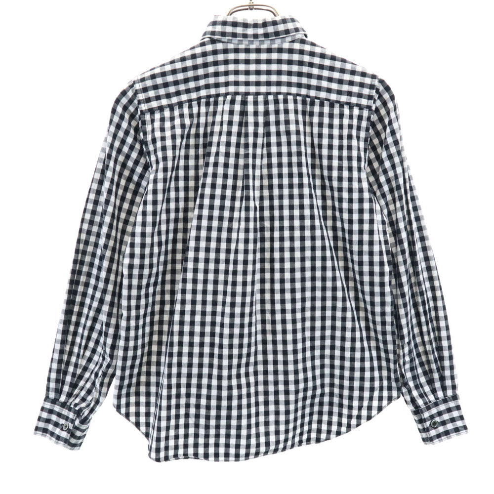 ブラックコムデギャルソン 2013年 日本製 チェック ドット柄 長袖 シャツ XS ブラック 他 BLACK COMME des GARCONS メンズ