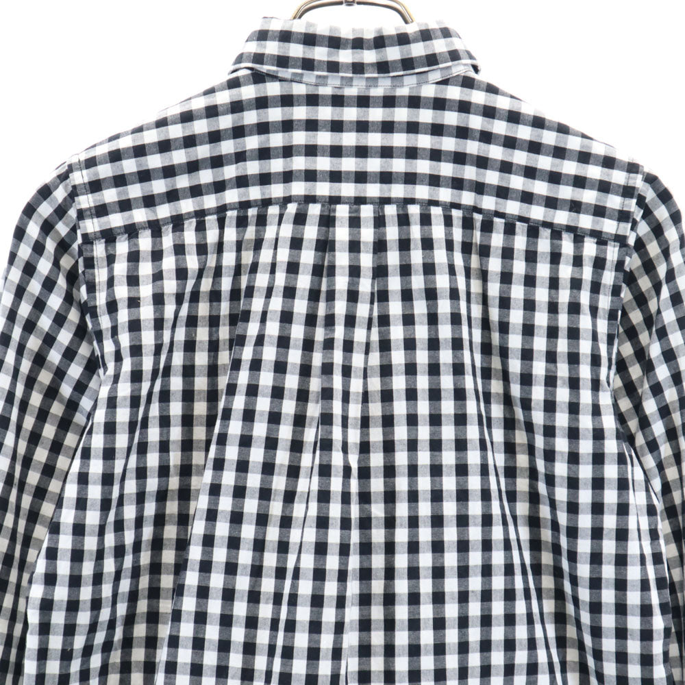ブラックコムデギャルソン 2013年 日本製 チェック ドット柄 長袖 シャツ XS ブラック 他 BLACK COMME des GARCONS メンズ