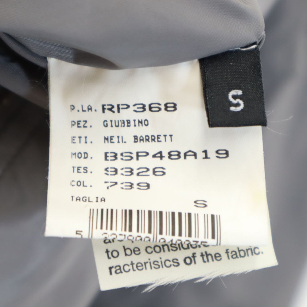 NEIL BARRETT ニールバレット フライトジャケット S グレー パーカー メンズ