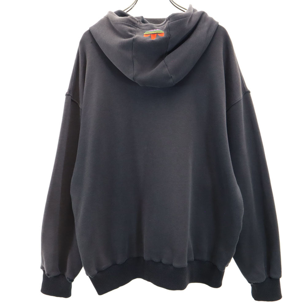 adidas アディダス 80s デサント製 ヴィンテージ 長袖 スウェットパーカー O ブラウン系 デサント製 メンズ