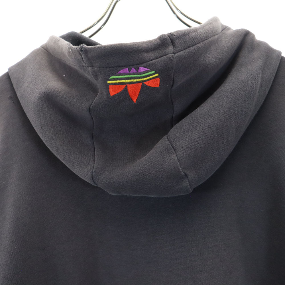 adidas アディダス 80s デサント製 ヴィンテージ 長袖 スウェットパーカー O ブラウン系 デサント製 メンズ