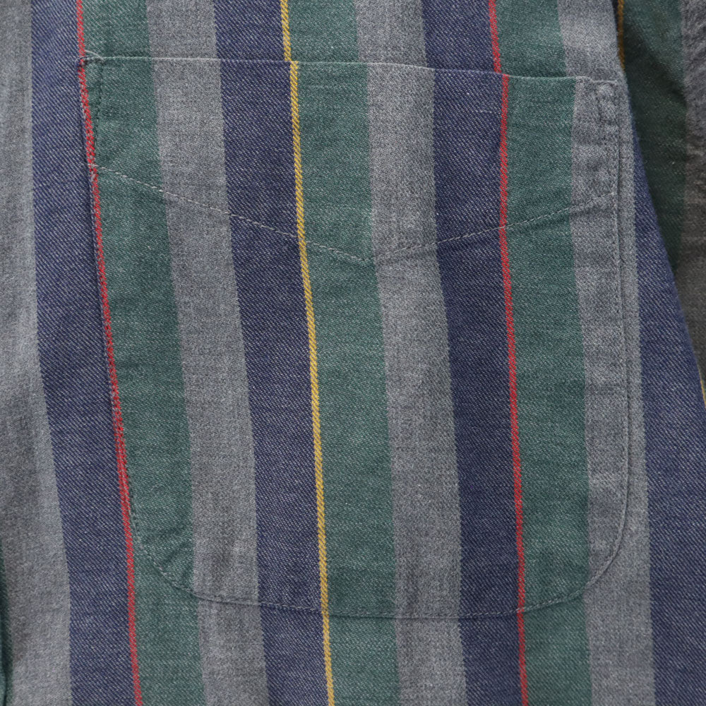 GAP ギャップ 90s オールド ストライプ 長袖 ボタンダウンシャツ M グレー系 メンズ