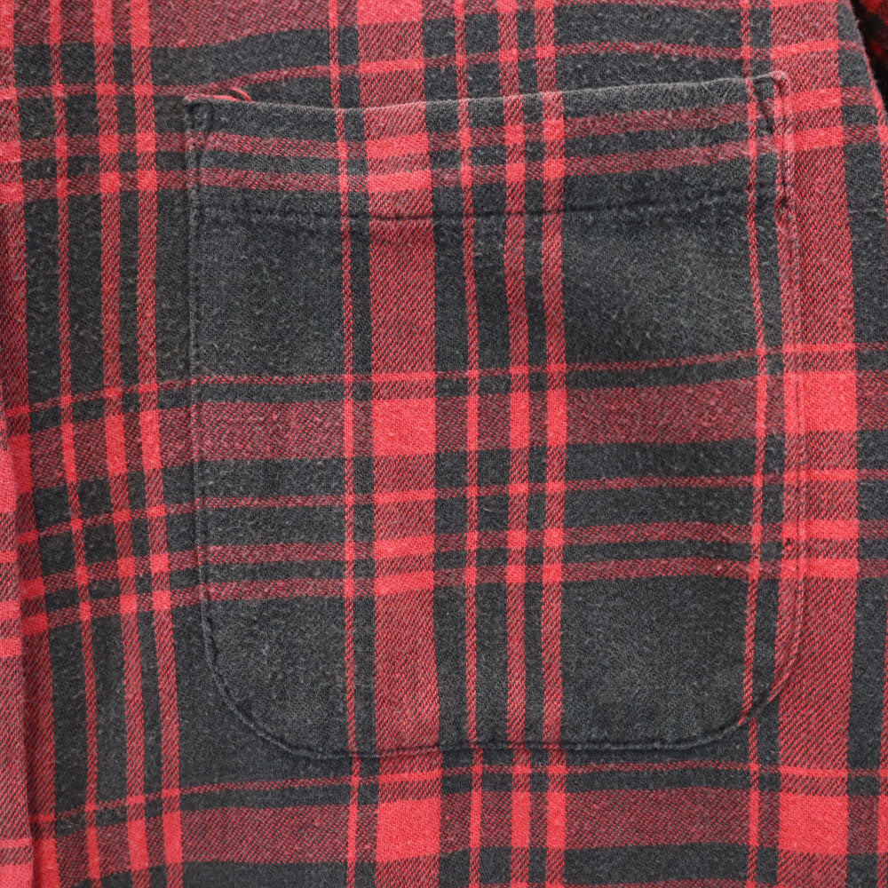 L.L.Bean エルエルビーン 80s アウトドア USA製 ヴィンテージ チェック柄 長袖 ボタンダウンシャツ S レッド レディース
