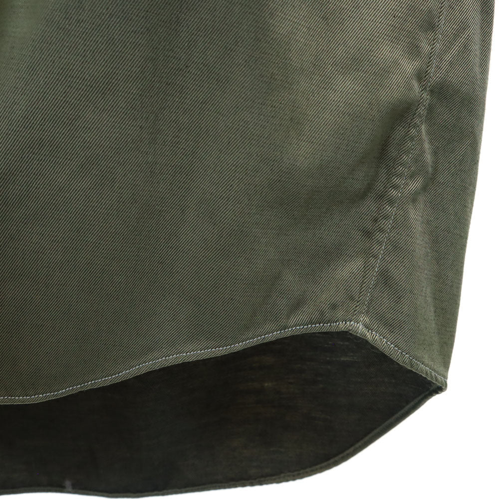 コムデギャルソンシャツ フランス製 長袖 シャツ M オリーブ系 COMME des GARCONS SHIRT メンズ