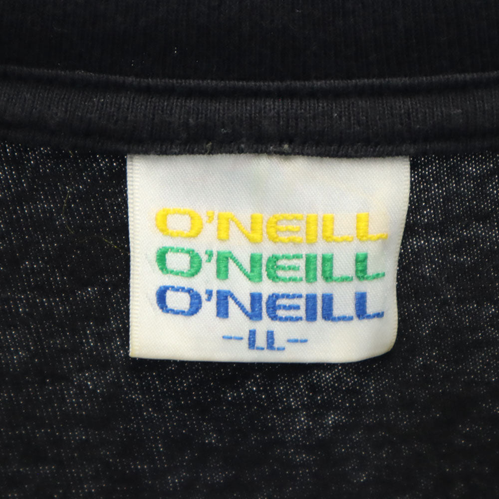 オニール 90s 日本製 オールド バックプリント 半袖 Tシャツ LL ブラック O'NEILL メンズ