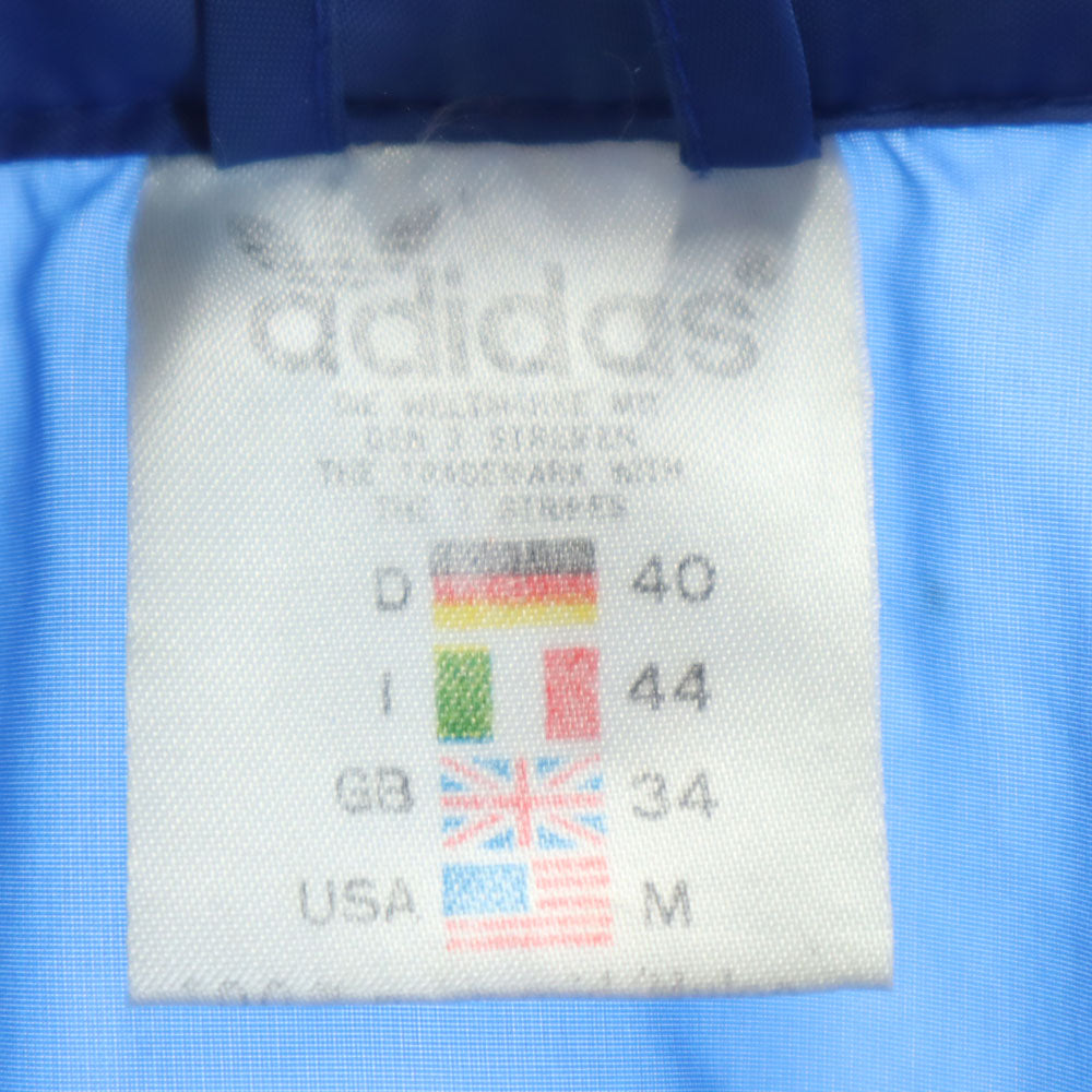 adidas アディダス 80s ヴィンテージ トレフォイルロゴ ウインドブレーカー M ブルー ジャケット メンズ