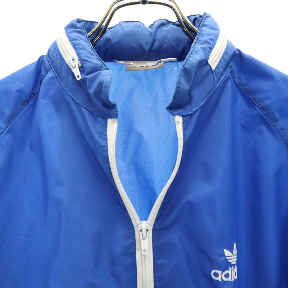 adidas アディダス トレフォイルロゴ ウインドブレーカー M ブルー ジャケット メンズ