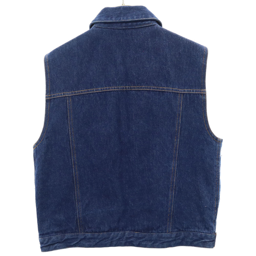 PENDLETON ペンドルトン チェック柄 長袖 フランネル切替 デニム 中綿ベスト P インディゴ レディース