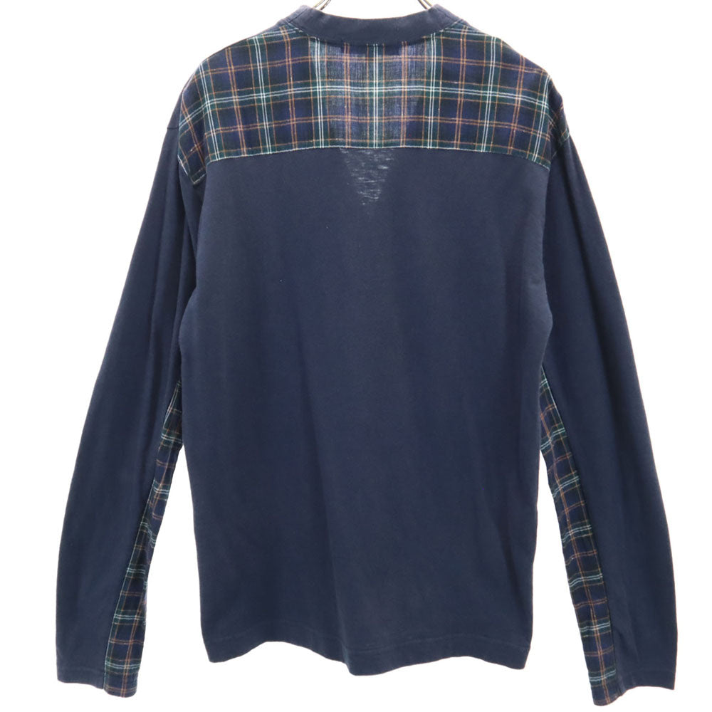 COMME des GARCONS HOMME コムデギャルソンオム 2009年 00s 日本製 長袖 Vネック カーディガン S チャコールネイビー メンズ