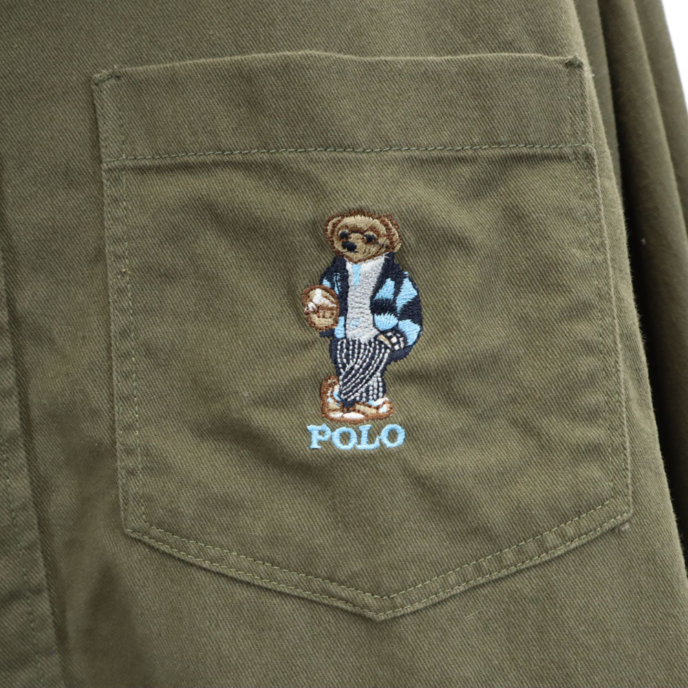 RALPH LAUREN ラルフローレン 長袖 シャツ L カーキ CLASSIC FIT メンズ