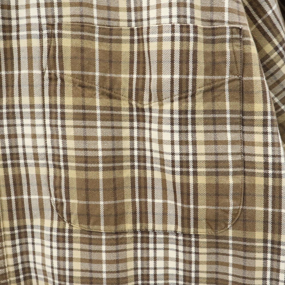 GAP ギャップ 90s オールド チェック柄 長袖 ボタンダウンシャツ S ブラウン 他 メンズ