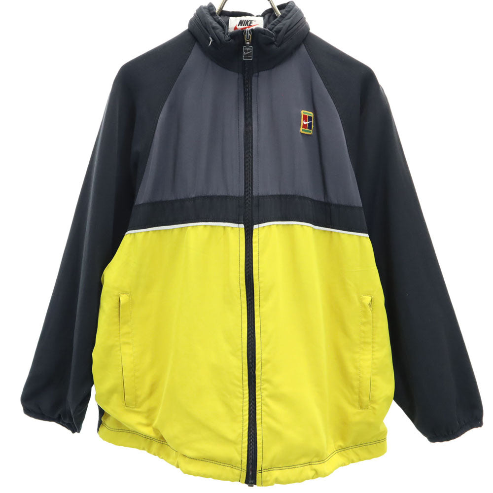 NIKE ナイキ 90s 00s 白タグ オールド トラックジャケット S チャコールブラック 裏メッシュ レディース