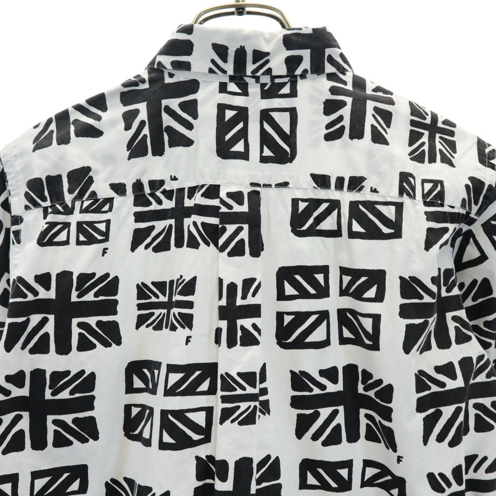ブラックコムデギャルソン 2012年 日本製 総柄 長袖 シャツ XS ホワイト系 BLACK COMME des GARCONS メンズ