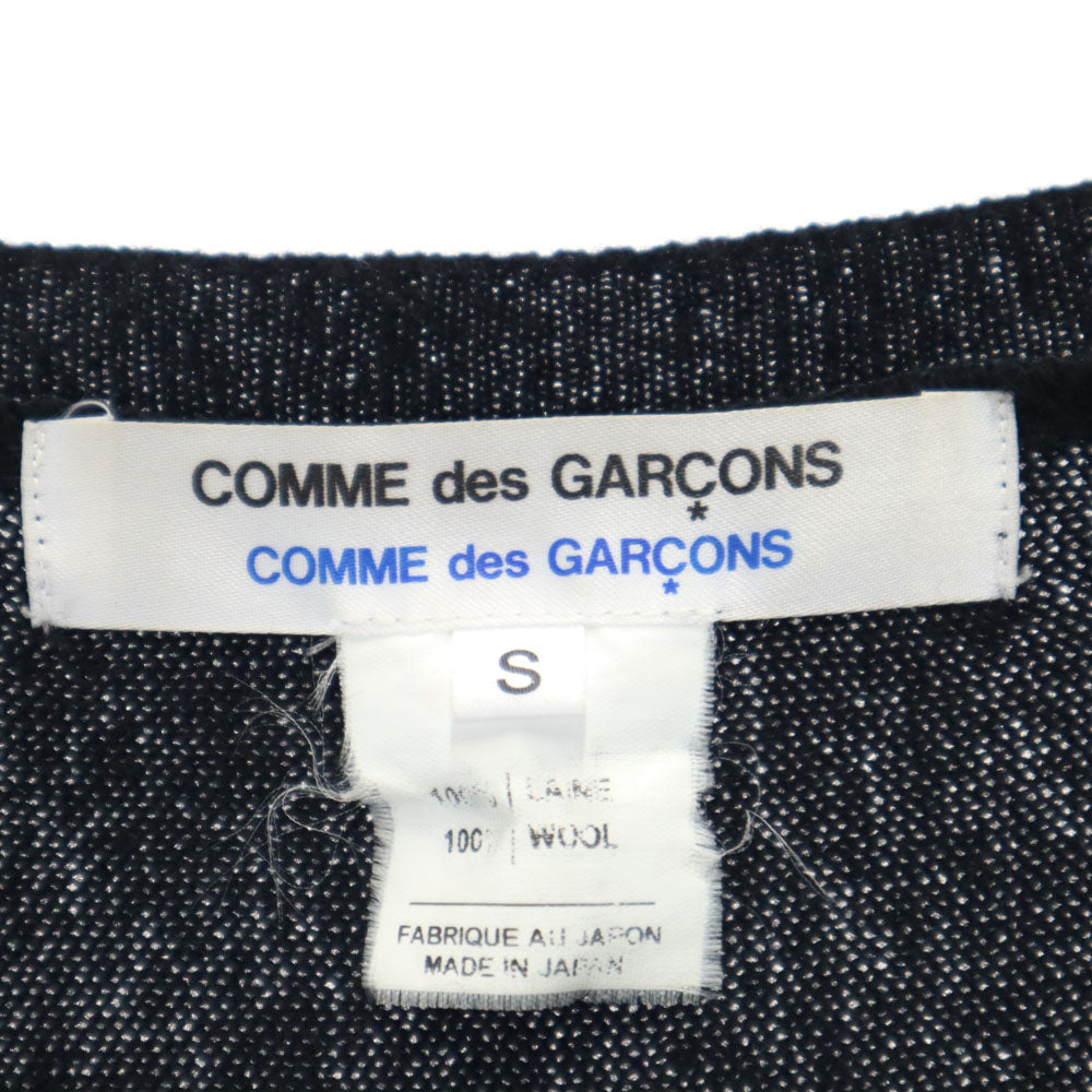 コムデギャルソンコムデギャルソン ウール 長袖 ドルマンスリーブ ニットカーディガン S ブラック Comme des Garcons Comme des Garcons レディース