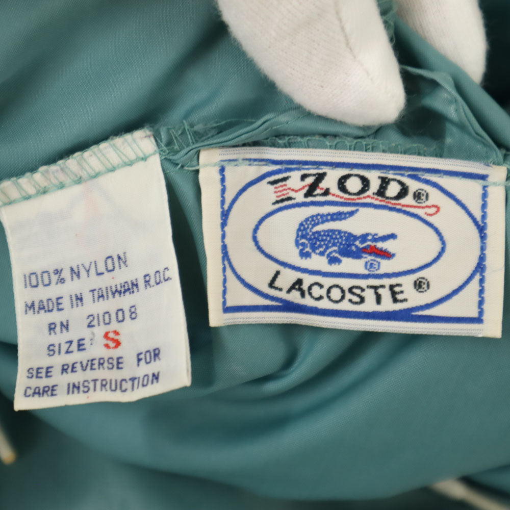 IZOD LACOSTE アイゾットラコステ 70s 糸巻きタグ ヴィンテージ 長袖 ナイロン アノラックパーカー S ブルー系 メンズ