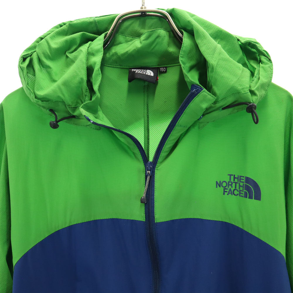 ノースフェイス アウトドア NPJ11413 ナイロンジャケット 150 ネイビー/グリーン THE NORTH FACE キッズ