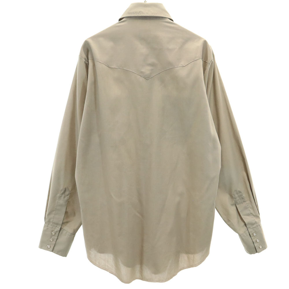 Mustang マスタング 80s ヴィンテージ 長袖 ウエスタンシャツ ブラウン メンズ