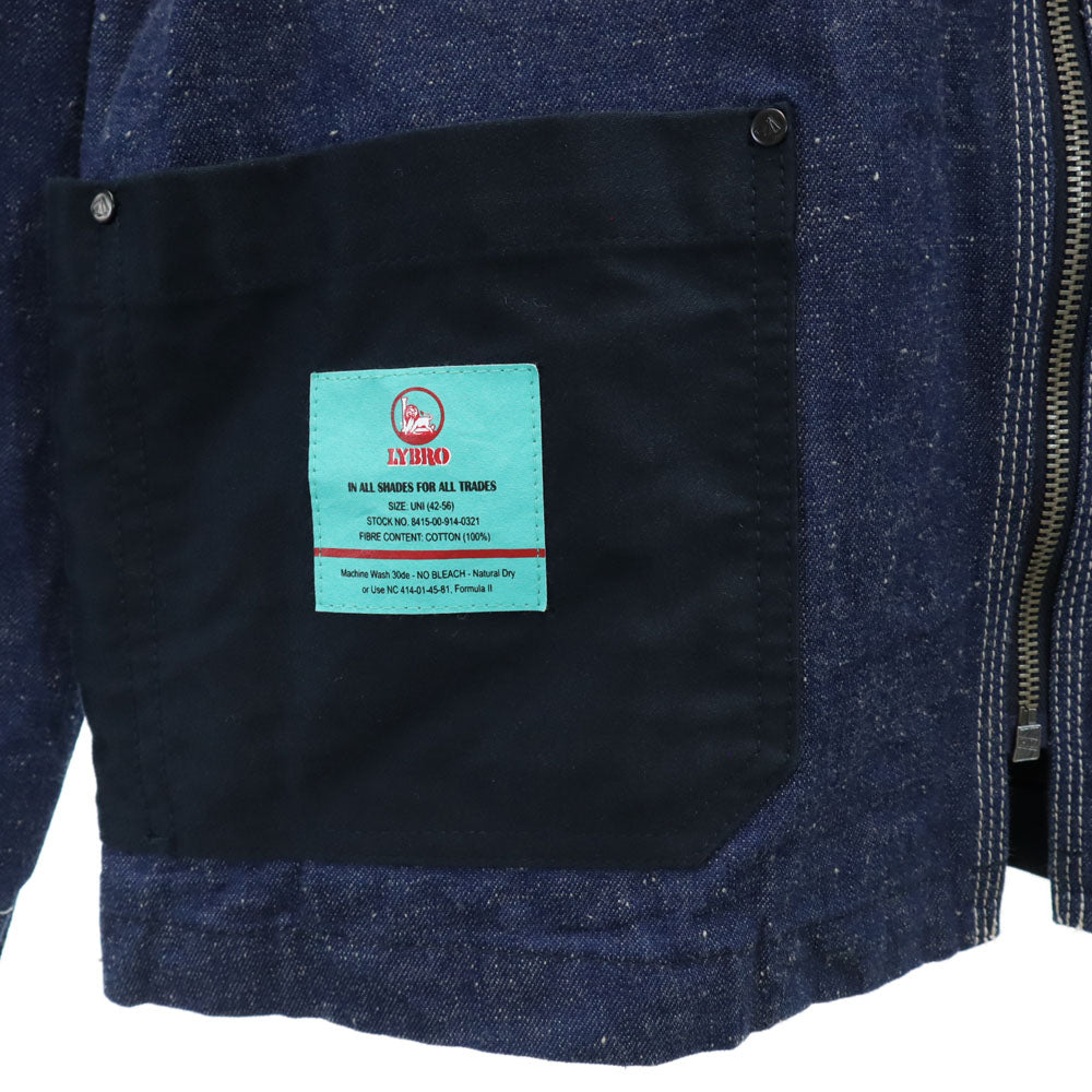 ライブロ ナイジェルケーボン デニム ワークジャケット 42 インディゴブルー メンズ