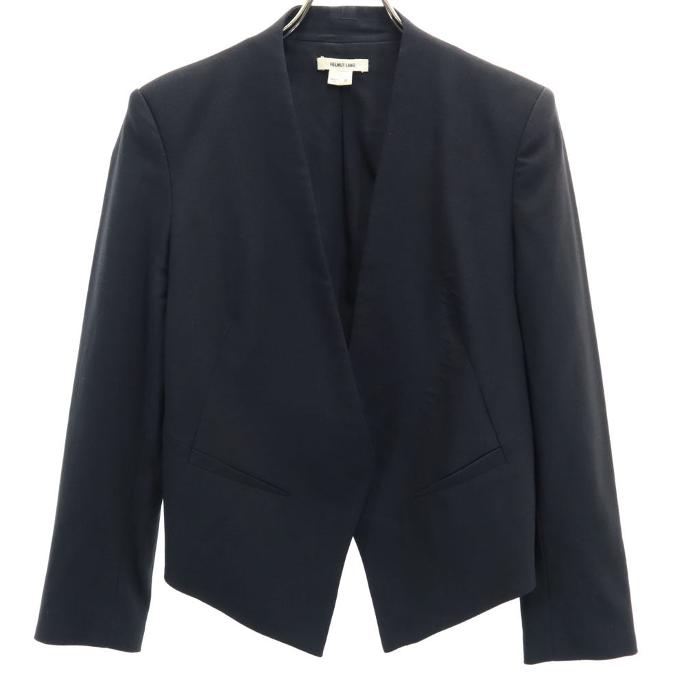 HELMUT LANG ヘルムートラング USA製 ウールブレンド ブレザー 0 ブラック ジャケット レディース