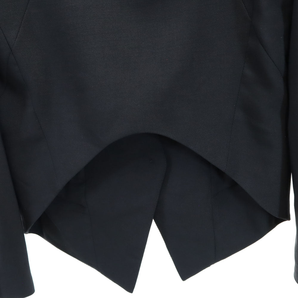 HELMUT LANG ヘルムートラング USA製 ウールブレンド ブレザー 0 ブラック ジャケット レディース