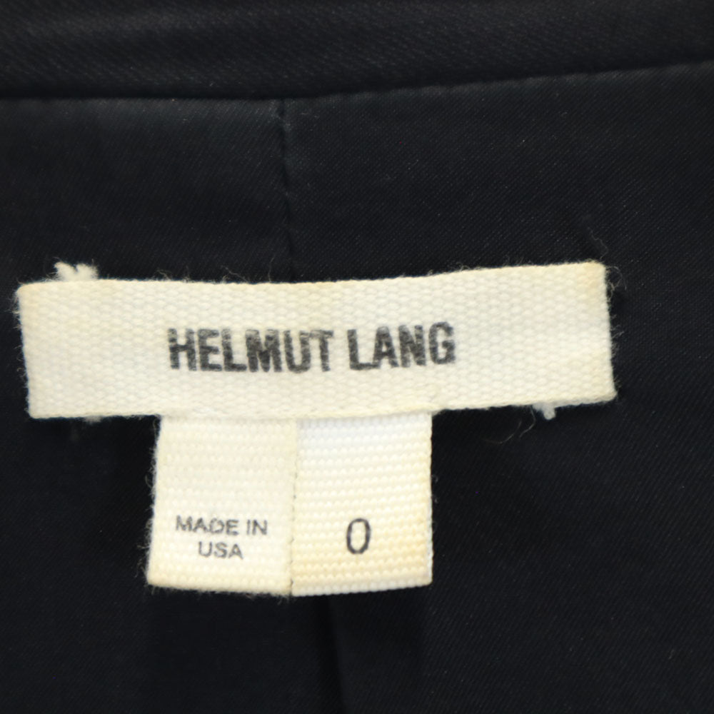 HELMUT LANG ヘルムートラング USA製 ウールブレンド ブレザー 0 ブラック ジャケット レディース