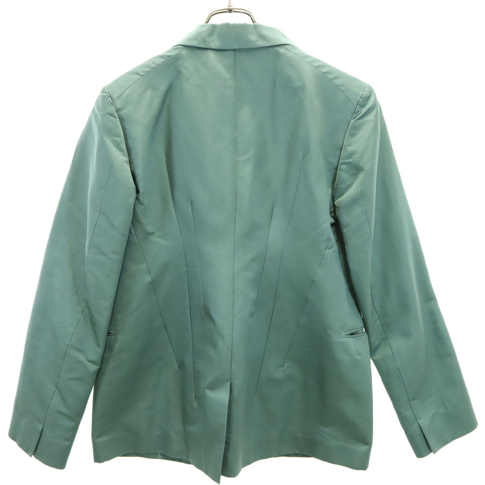JIL SANDER ジルサンダー イタリア製 シルクブレンド テーラードジャケット 38 グリーン系 ブレザー レディース