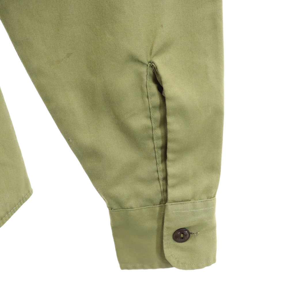 ボーイスカウトオブアメリカ 70s ヴィンテージ 長袖 シャツ カーキ系 キッズ