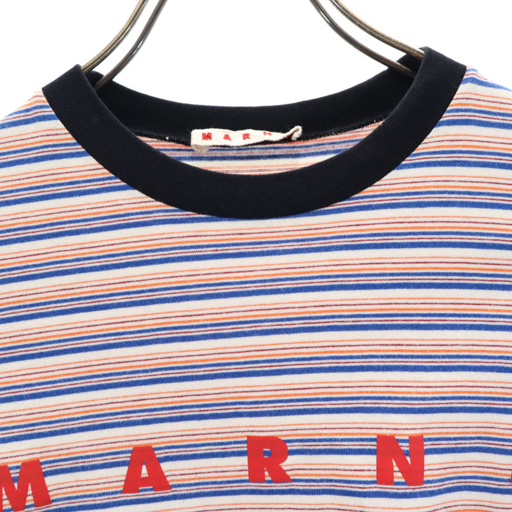 マルニ ボーダー柄 半袖 Tシャツ 10 ホワイト 他 MARNI キッズ