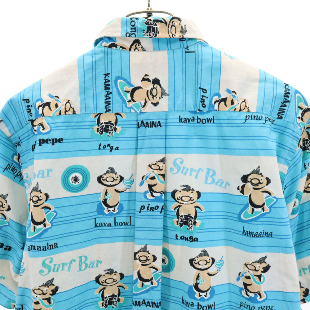 サンサーフ 東洋エンタープライズ 半袖 ボタンダウン アロハシャツ M 水色 SUN SURF SS31742 メンズ