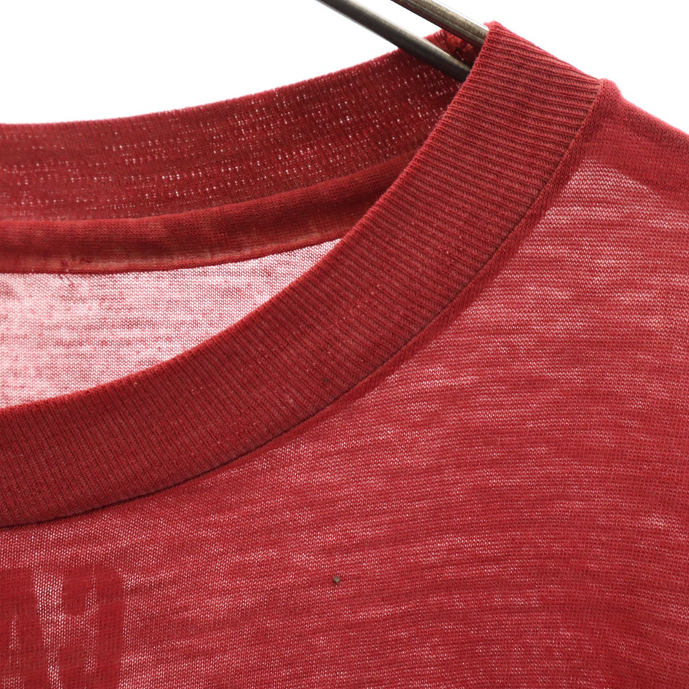 VINTAGE ヴィンテージ 70s 80s MACAR 半袖 シングルステッチ Tシャツ ワインレッド メンズ