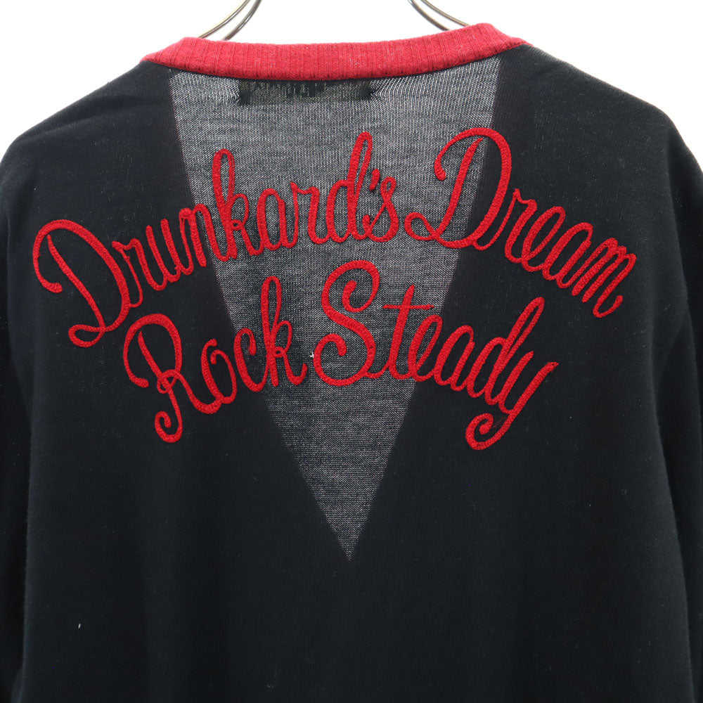 WACKO MARIA ワコマリア 日本製 長袖 Vネック ニットカーディガン M ブラック メンズ