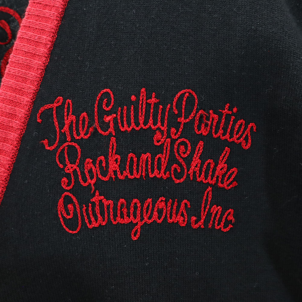 WACKO MARIA ワコマリア 日本製 長袖 Vネック ニットカーディガン M ブラック メンズ