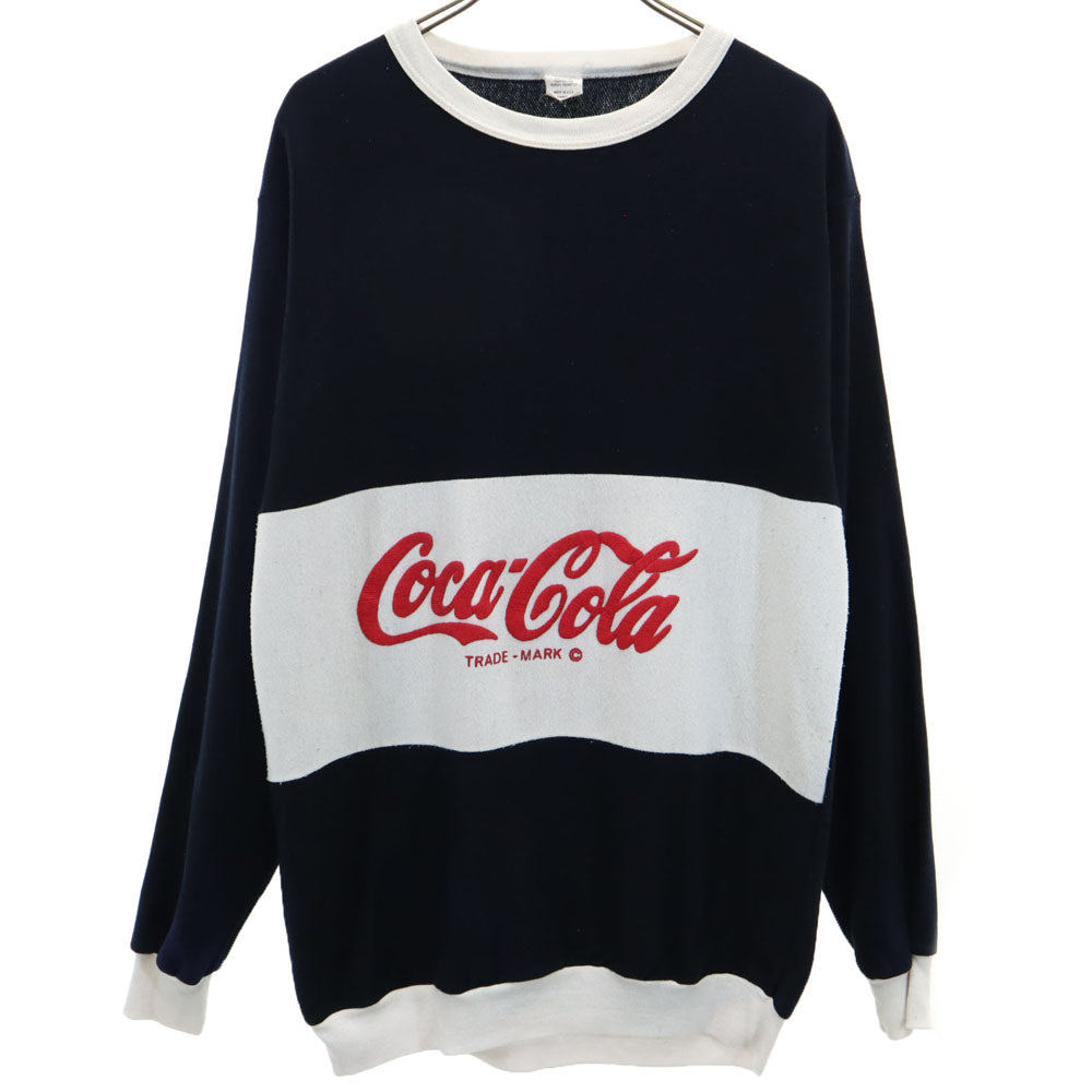 OLD オールド 80s 90s USA製 コカ・コーラ 長袖 トレーナー L ブラック メンズ