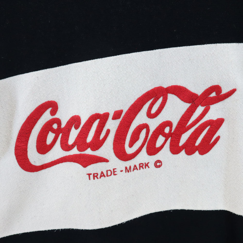 OLD オールド 80s 90s USA製 コカ・コーラ 長袖 トレーナー L ブラック メンズ
