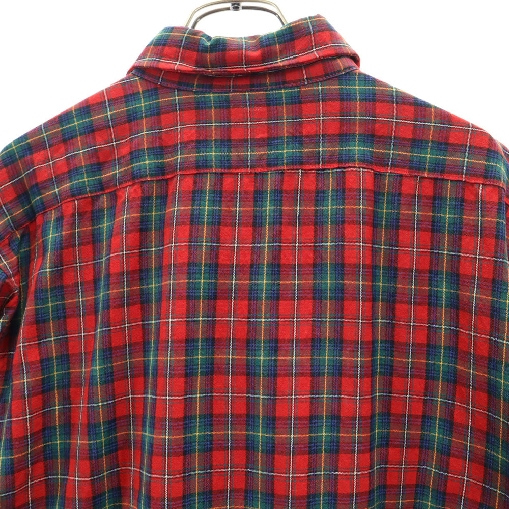 PENDLETON ペンドルトン 70s チェック柄 長袖 ボタンダウンシャツ L レッド 他 オールド ヴィンテージ メンズ