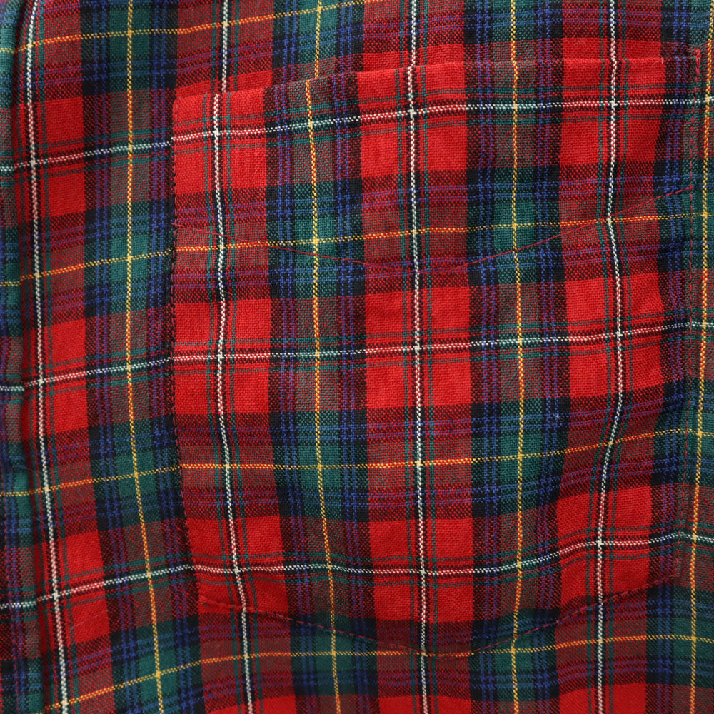 PENDLETON ペンドルトン 70s チェック柄 長袖 ボタンダウンシャツ L レッド 他 オールド ヴィンテージ メンズ