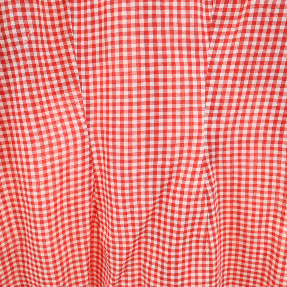 VAN HEUSEN ヴァンヒューゼン 90s ギンガムチェック 長袖 シャツ M レッド 他 オールド メンズ