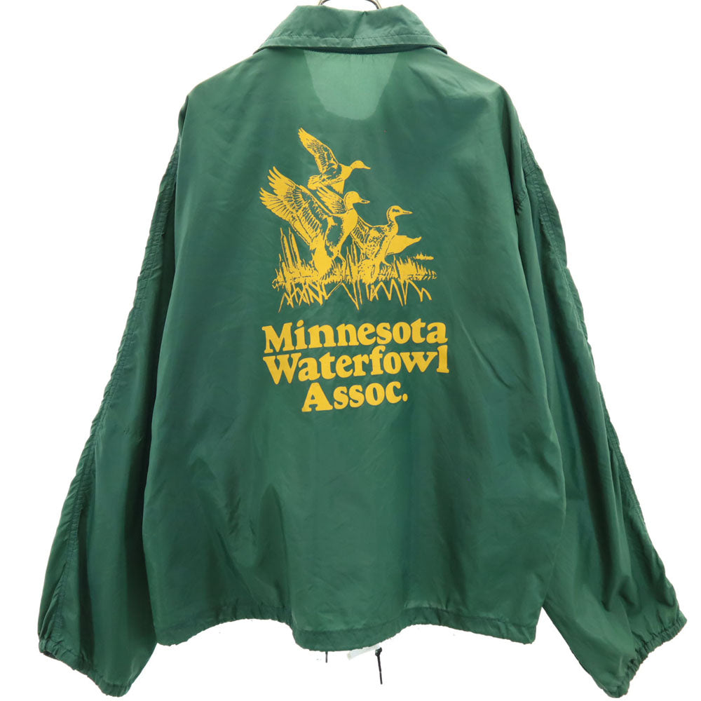 バックプリント コーチジャケット L グリーン メンズ