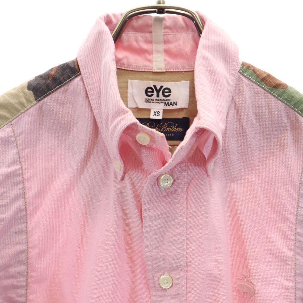 アイジュンヤワタナベコムデギャルソンマン 2013年 日本製 長袖 ボタンダウンシャツ XS ピンク系 eYe JUNYA WATANABE COMME des GARCONS MAN オックスフォード メンズ