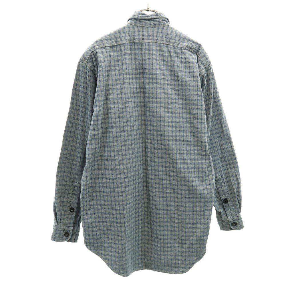 RRL 90s 初期タグ 赤3星 オールド チェック柄 長袖 シャツ S グレー系 ダブルアールエル RALPH LAUREN ラルフローレン メンズ