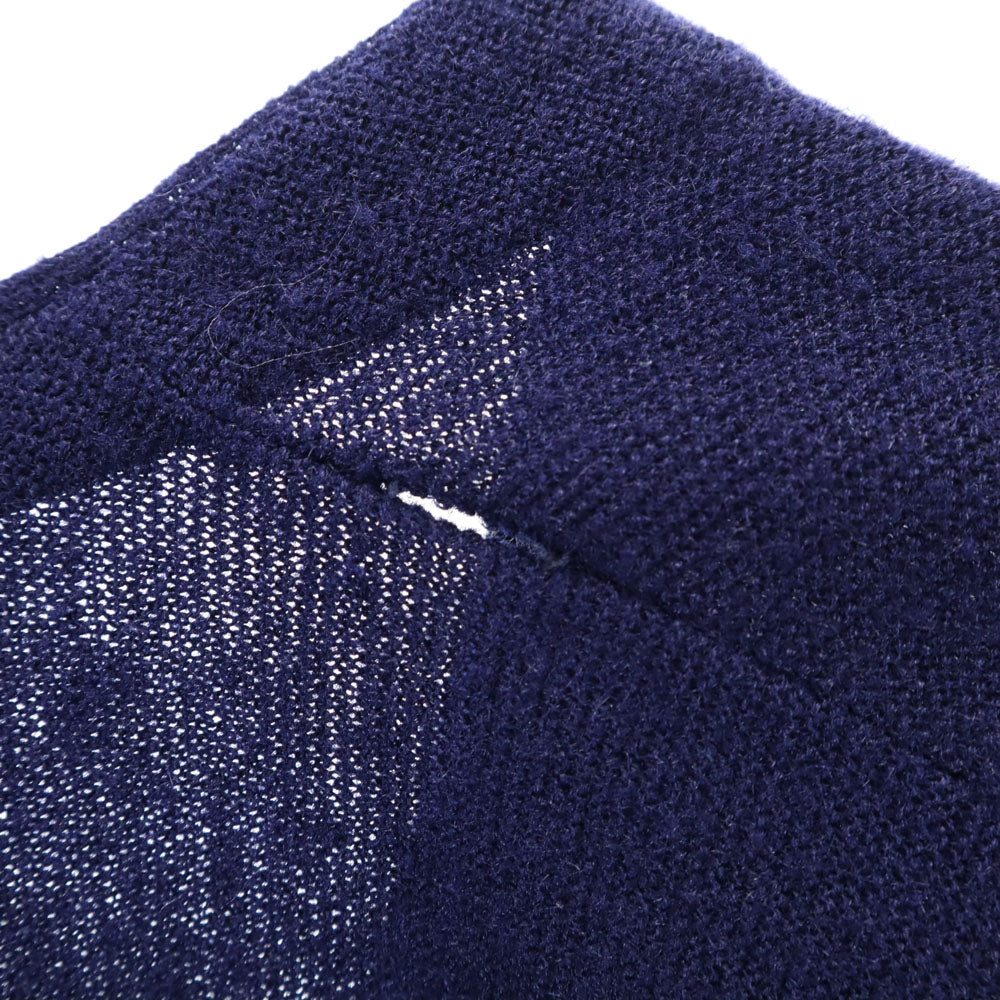 IZOD LACOSTE アイゾッドラコステ 70s 糸巻タグ ヴィンテージ 長袖 Vネック ニットカーディガン L ネイビー メンズ