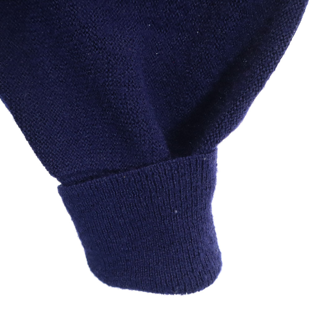 IZOD LACOSTE アイゾッドラコステ 70s 糸巻タグ ヴィンテージ 長袖 Vネック ニットカーディガン L ネイビー メンズ