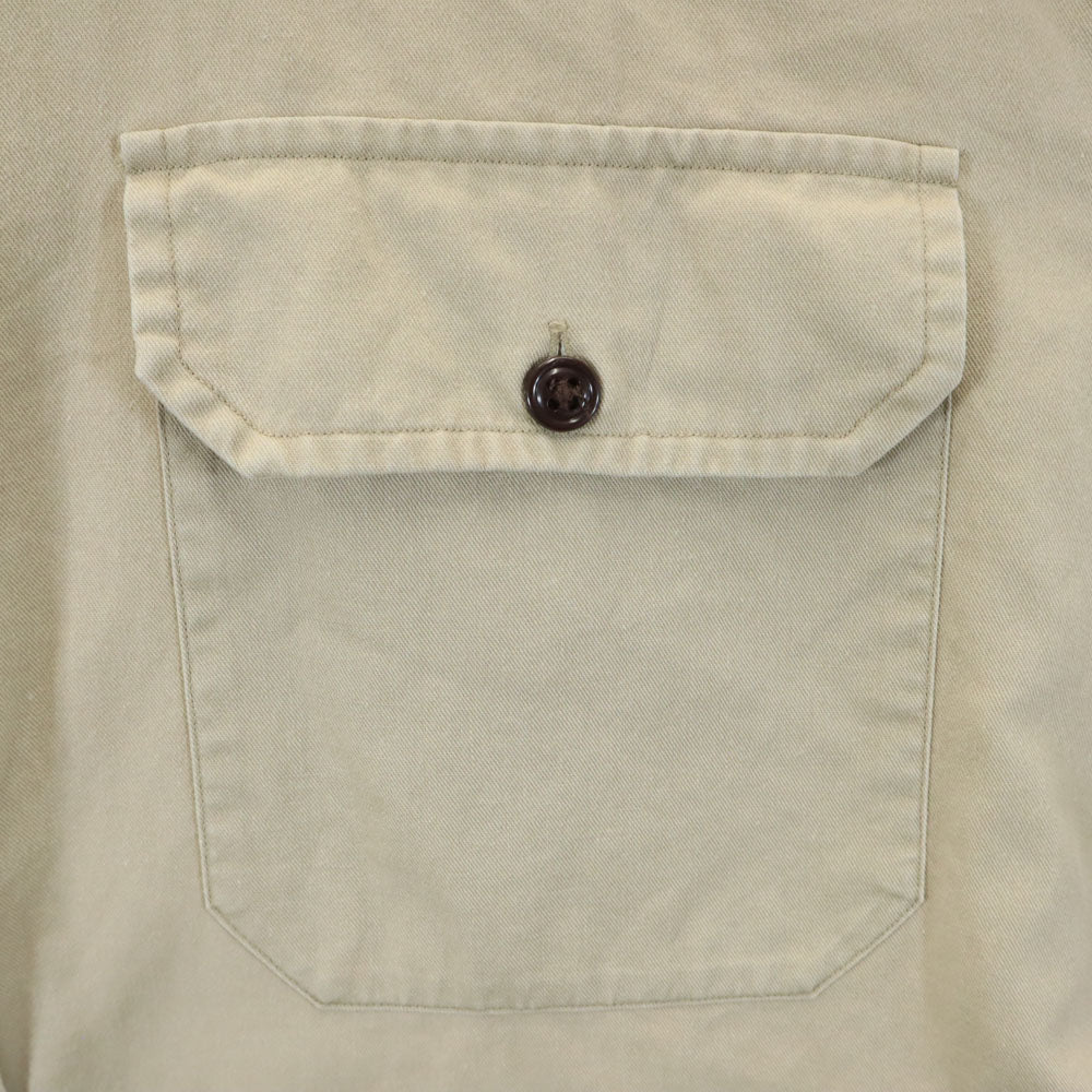 RRL 90s 初期タグ 赤3星 オールド ラルフローレン 長袖 ミリタリーシャツ M ベージュ ダブルアールエル メンズ